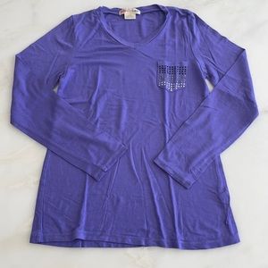 Ragdoll and Rockets Girls Purple L/S Top-Size 10